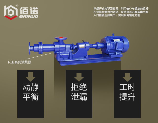 佰诺I-1B系列浓浆泵