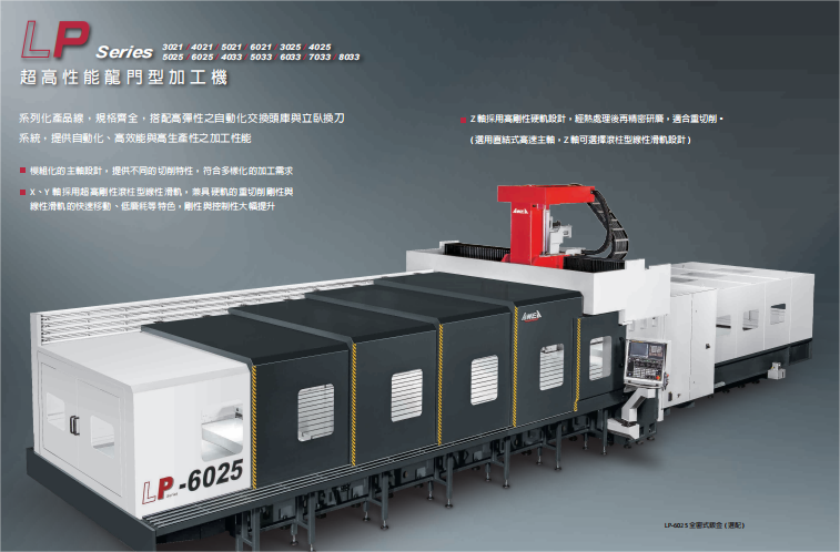 河南郑州亚威龙门加工中心LP3021进口核心部件