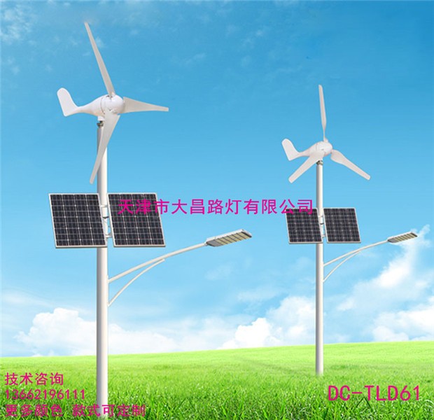 天津S型风光互补太阳能路灯风力发电