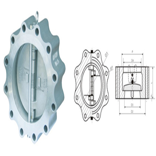 H78（H/W/X/F）凸耳对夹双瓣旋启式止回阀
