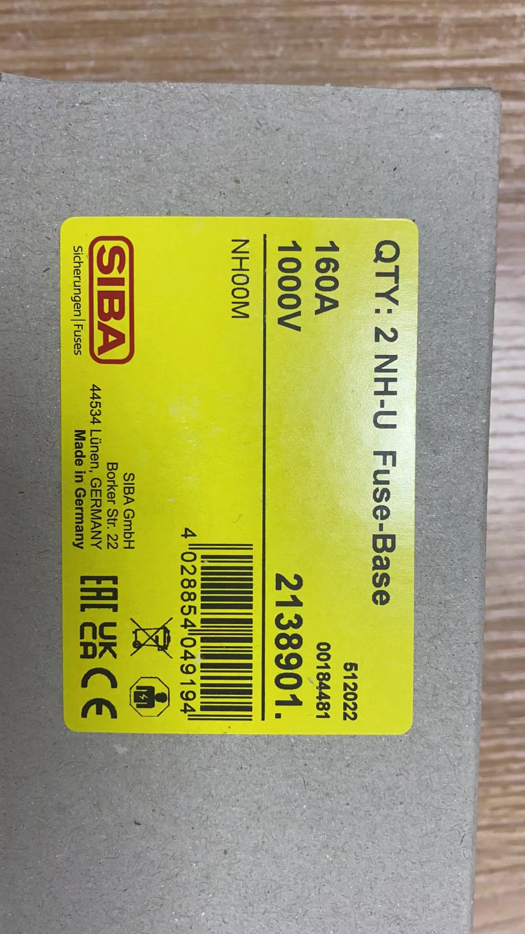 德国进口SIBA熔断器2138901
