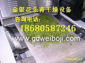 连续式微波茶叶|金银花|霸王花烘焙杀青机