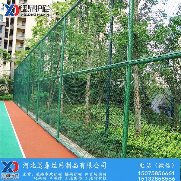 北京墨绿色草绿色pvc篮球场防护网价格