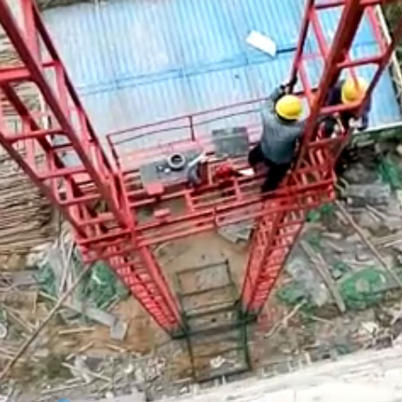 建筑提料高度21米升降机 全自动上料升降龙门架