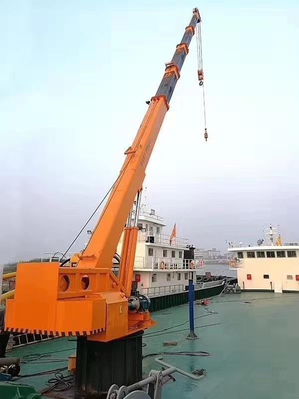 山东利拓厂家供应船用吊 渔船甲板码头克令吊、港口货运船用吊