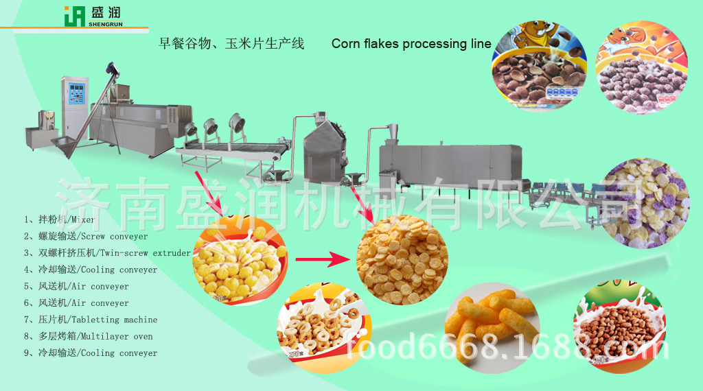 盛润机械TSE70-玉米片双螺杆膨化机