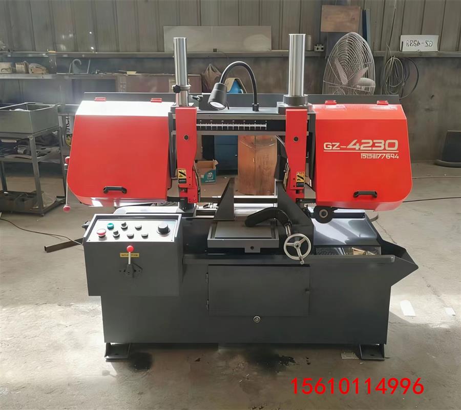 GZ-4230锯床小型金属卧式带锯床半自动双立柱H钢切割机