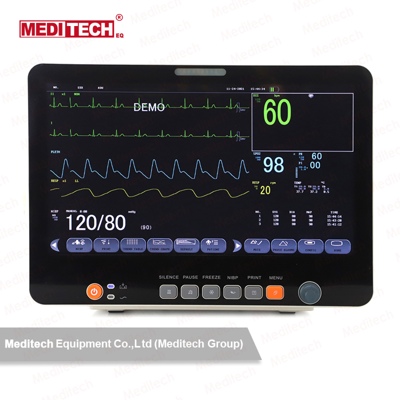 心电监护仪医用家用多功能参数检测血氧脉率呼吸体温心电监护仪
