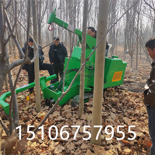履带式多用途移树机 现货供应大功率挖树机 树苗起土球挖坑机