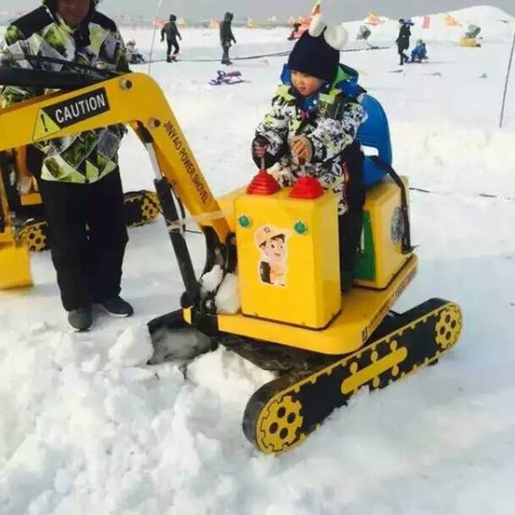 金耀大小型户外儿童兴冰雪挖掘机 儿童吊车 儿童铲土机 生产厂家 游乐设备制造