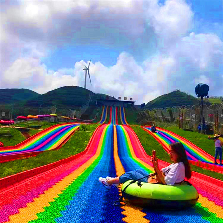 金耀彩虹滑道规划设计七彩旱滑道 室外儿童游乐场项目