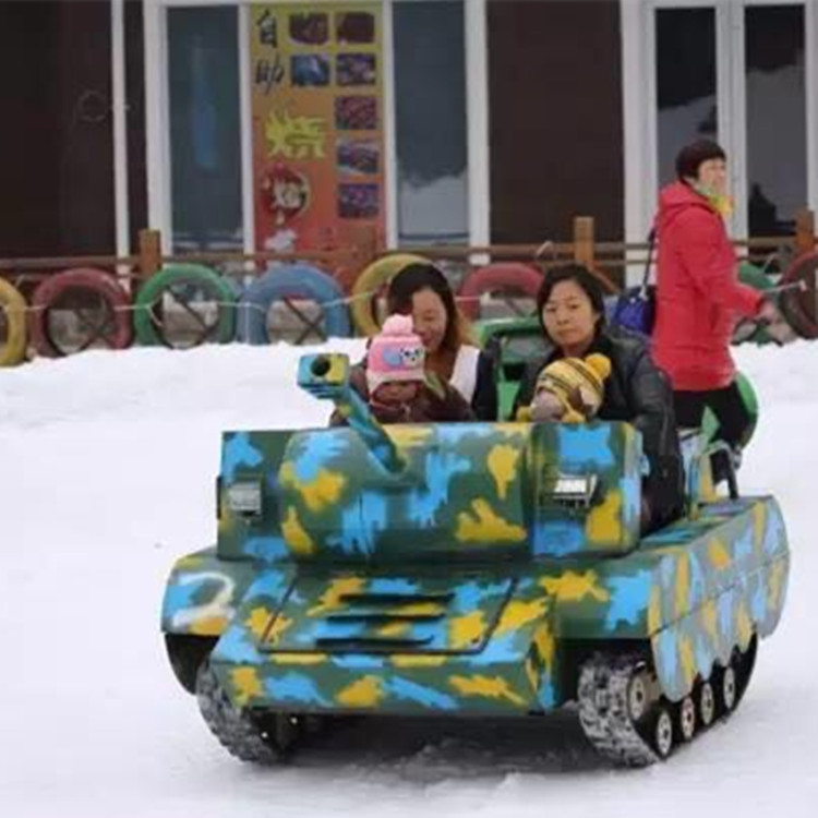 全自动油电混合坦克车 游玩时间长 冰雪乐园戏雪设备 jy-9734