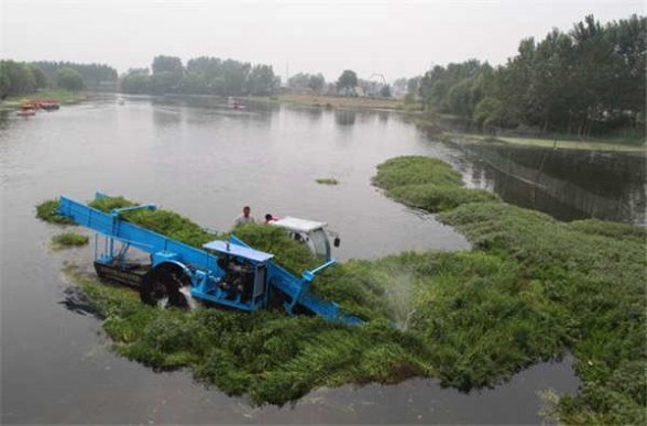 割草船,割草保洁船__青州市万洋沙矿机械