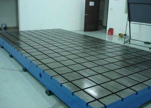 青岛量具厂铸铁平台按图浇铸铸铁试验平台槽参数可调